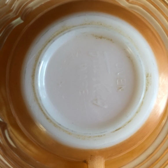 Fire King Orange Tea Cup And  Saucer Set Vintage - Picture 4 of 7